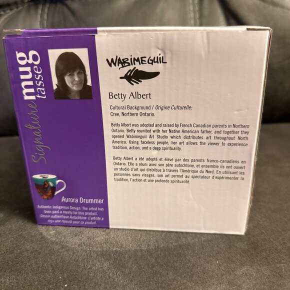 Aurora Drummer Ceramic Mug By Betty Albert For Wabimeguil With Signature Design - Picture 3 of 8